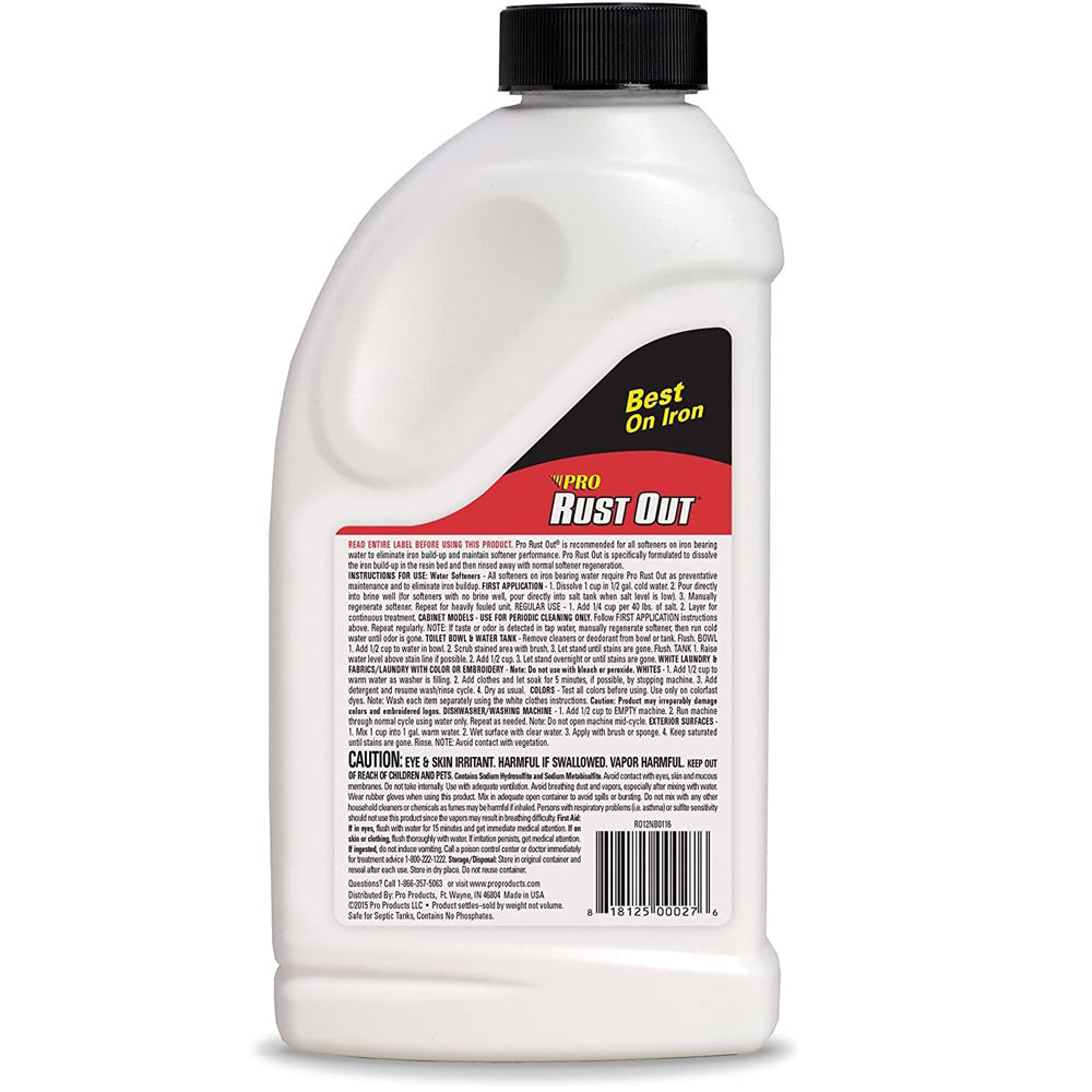 Stop waking up to rusty water. Water softener resin bed cleaner
