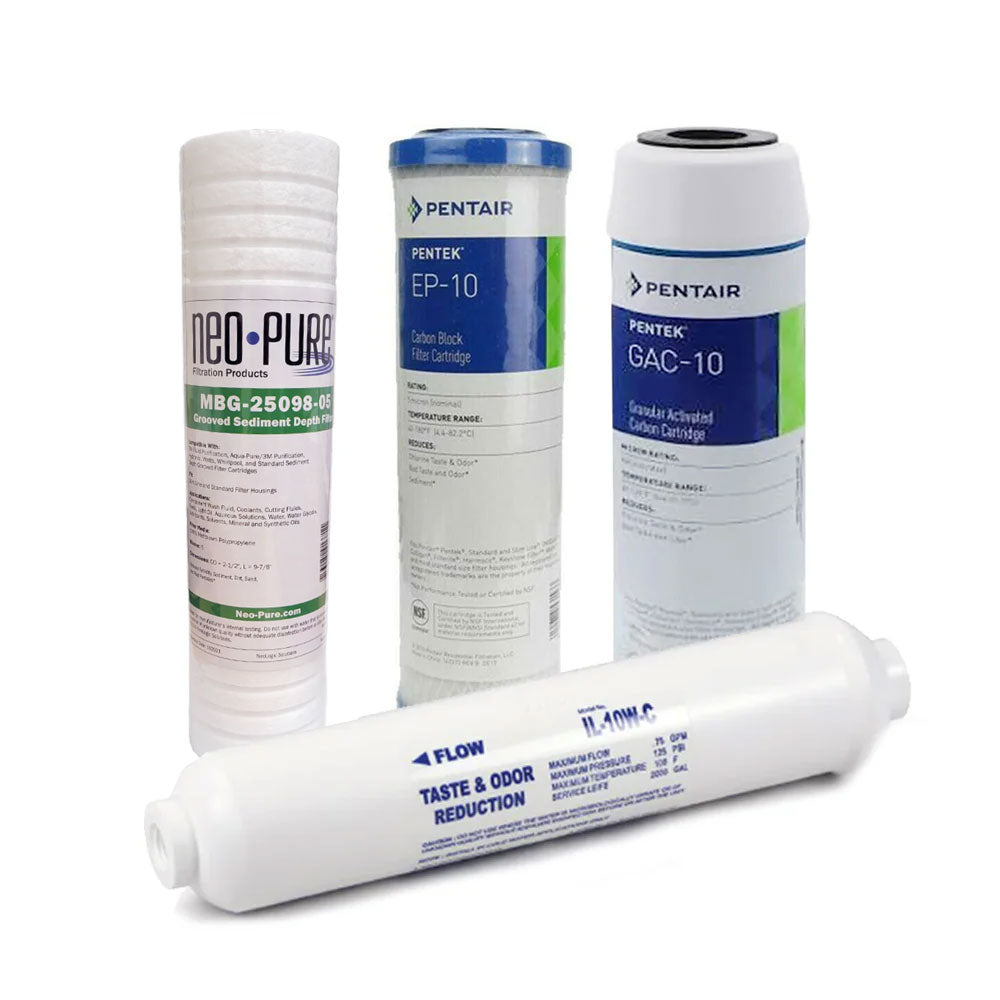 Reverse Osmosis Filter Kit for 5 Stage Systems with 1/4 inch Threaded ...