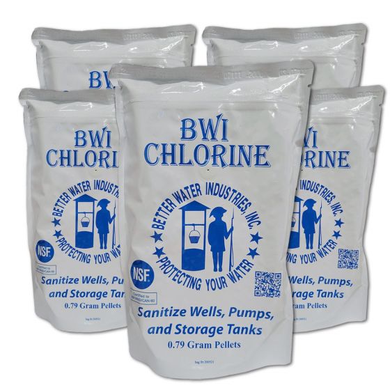 BWI Chlorine Pellets 2.2 lb bag Well Pro Systems Only Water