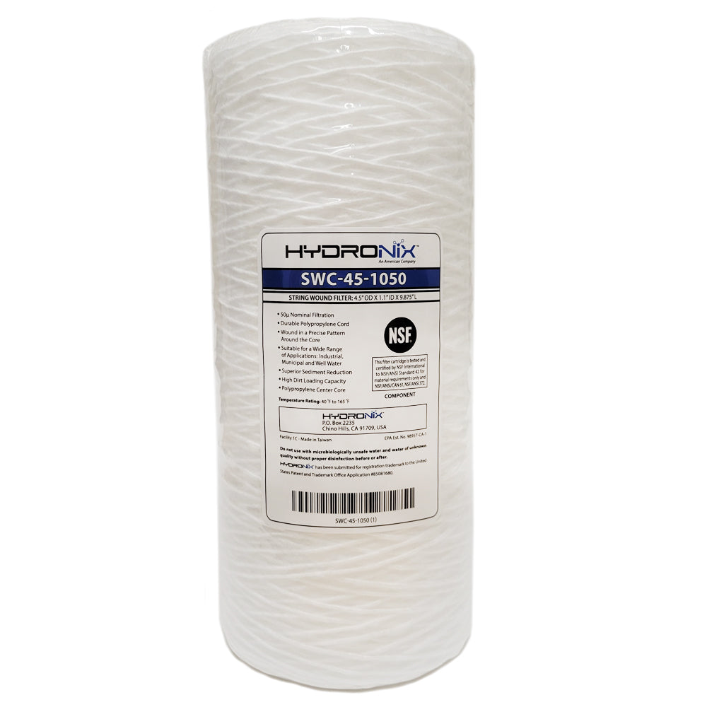 Hydronix SWC-45-1050 String Wound Sediment Water Filter– Water ...