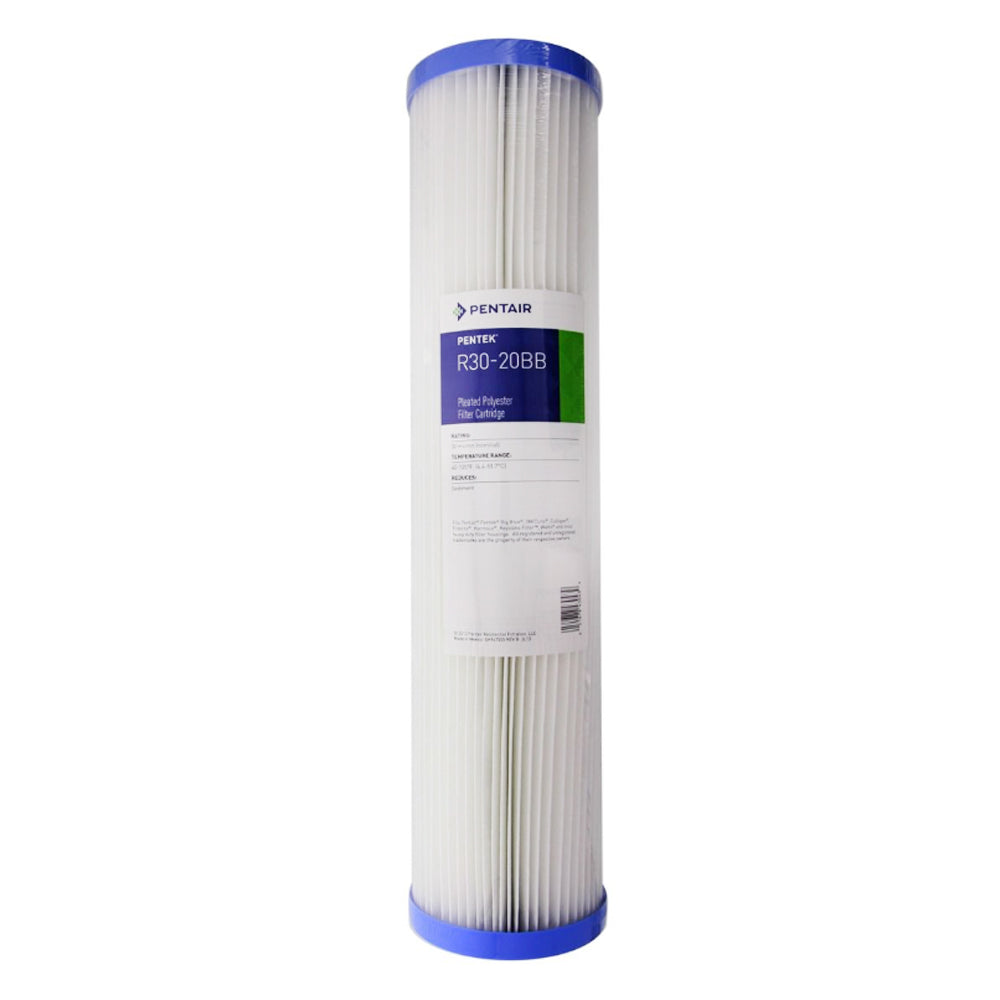 Pentek R30-20BB Pleated Polyester Filter Cartridge– Water-Softeners ...
